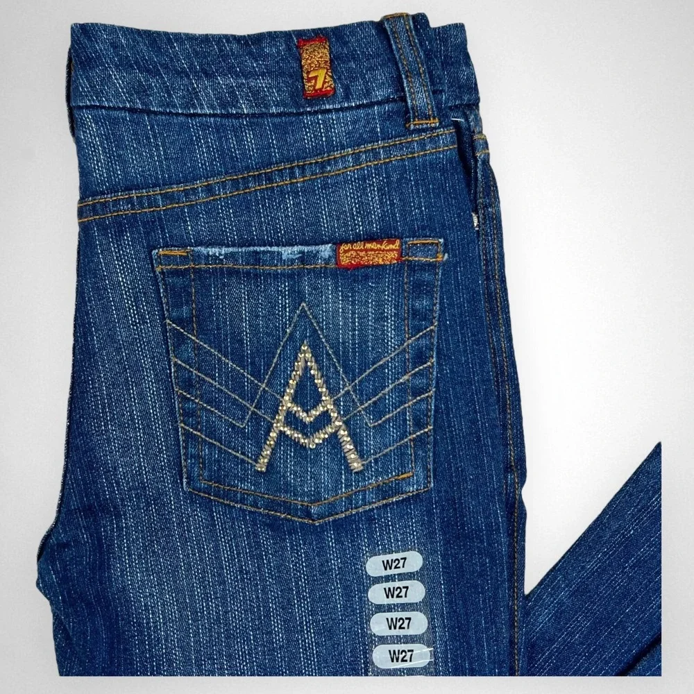 NWT 7 FOR‎ ALL MANKIND 27 Wide Leg Jeans